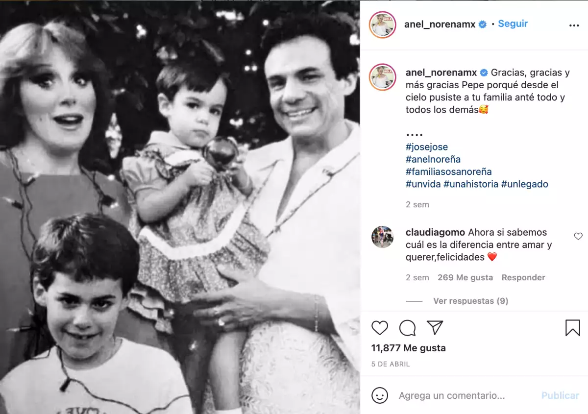 Anel Noreña y José José