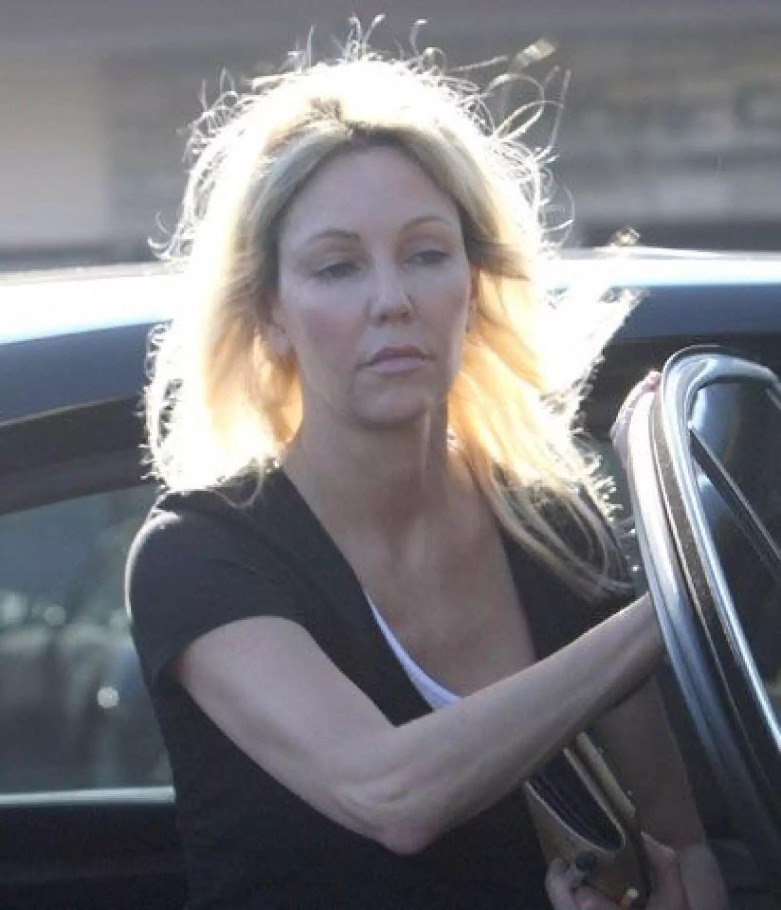 La actriz era otra. Nada que ver con aquel atractivo rostro que protagonizó tanto campañas publicitaras como las series del momento.