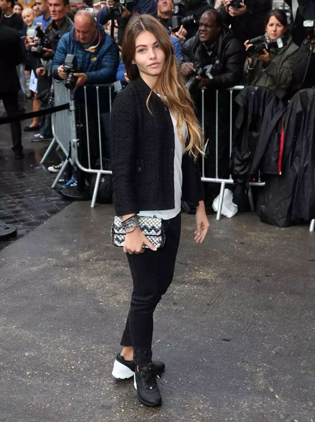 La modelo luce ahora así a sus 16 años.