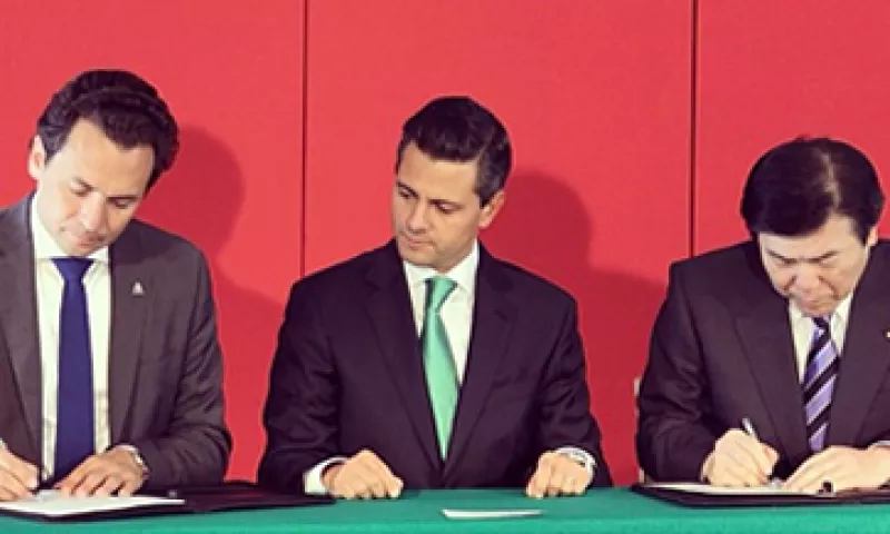 El presidente Enrique Peña Nieto participó en la firma del memorándum. (Foto: Tomada de Presidencia de la República)