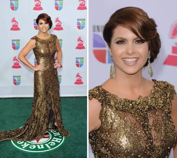 Así lució la actriz en la alfombra roja.