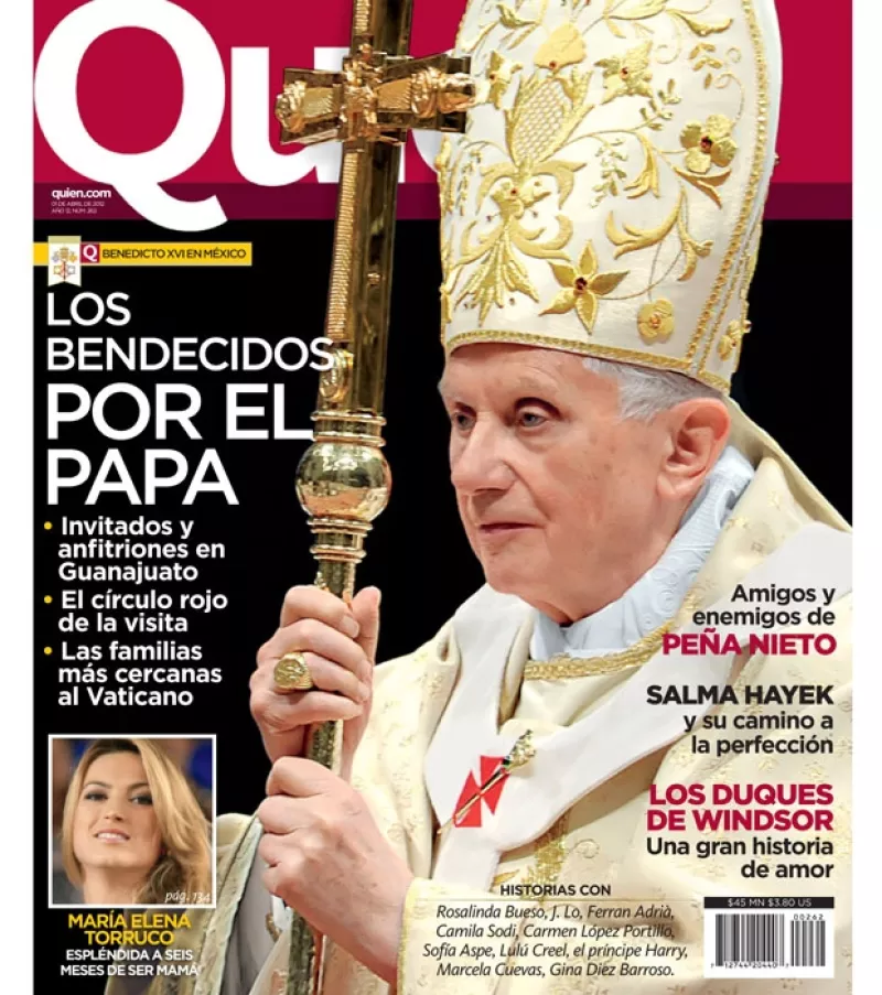 Su Santidad engalana la nueva portada de la revista Quién a propósito de su primera visita oficial a México.