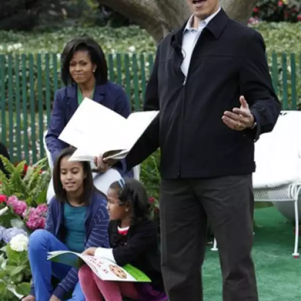 Finalmente, Barack Obama dio los resultados de la búsqueda de los huevos de Pascua.