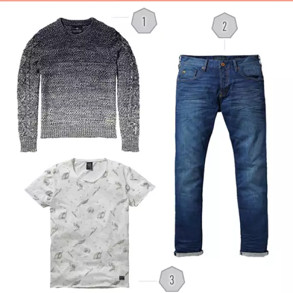 El gris es otro de nuestros tonos favoritos. Sí, el negro siempre funciona pero el gris te da un toque más juvenil e informal. Te recomendamos usar este look para salir el viernes a un bar en la Co...