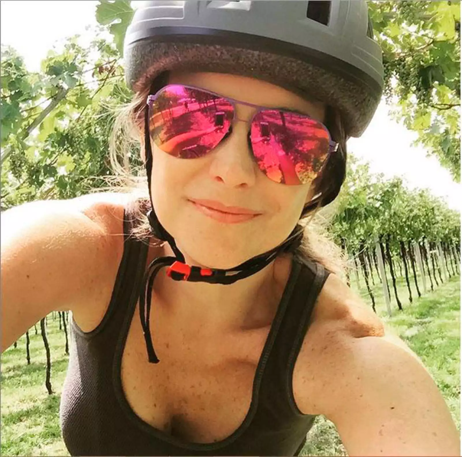 De paseo en bici por los viñedos de Valpolicella.