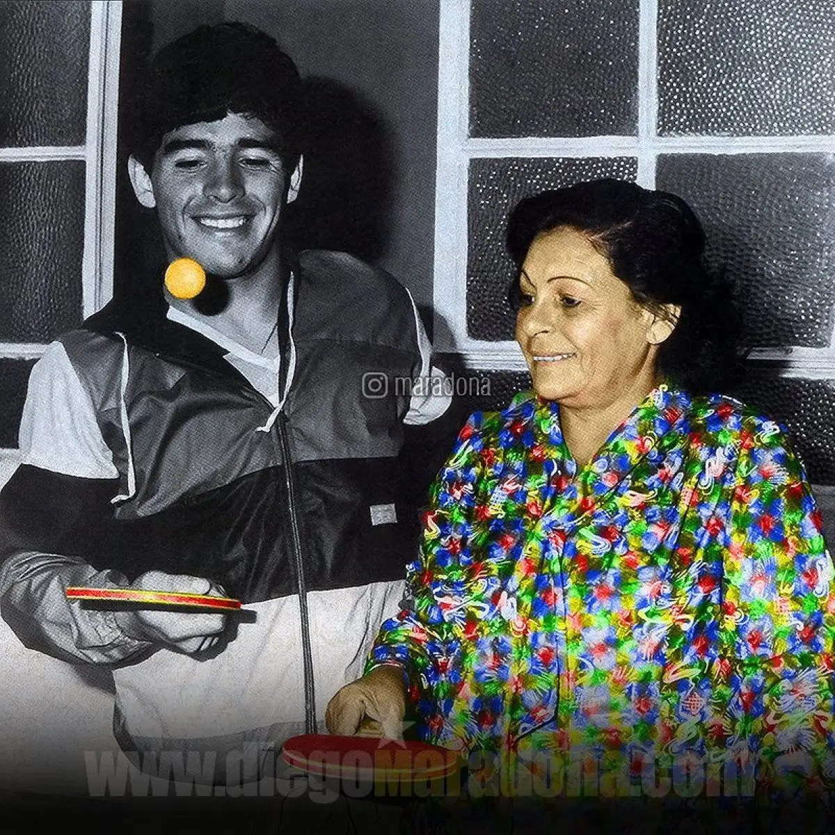 Doña Tota y Diego Armando Maradona