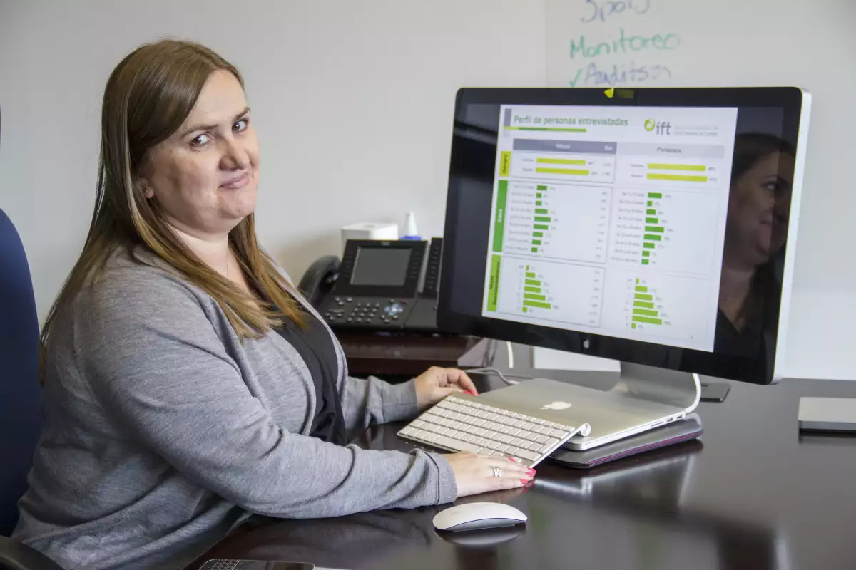 María Lizárraga es de las pocas ingenieras en el Instituto Federal de Telecomunicaciones.