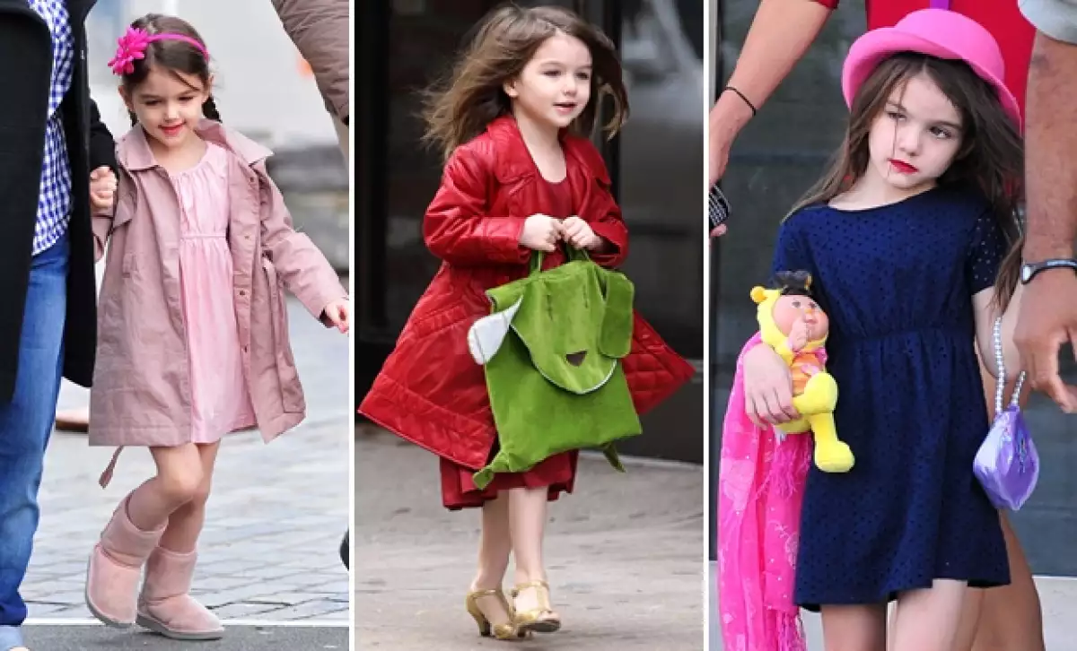 Katie Holmes fue vista comprando algunas piezas de la línea de Diane Von Furstenberg para Gap Kids, pero, ¿dónde quedaron los diseños Armani, Carolina Herrera y Cavalli que acostumbraba Suri?