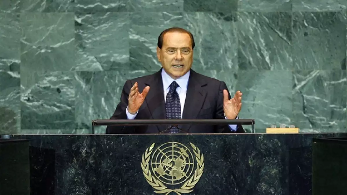 berlusconi habla en las naciones unidas
