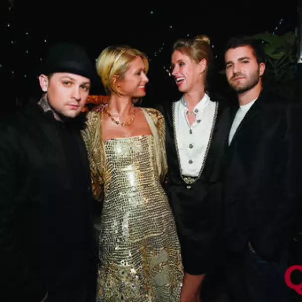 Benji Madden, Paris Hilton, Nicki Hilton, David Katzenberg