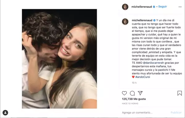 Michelle Renaud y Danilo Carrera