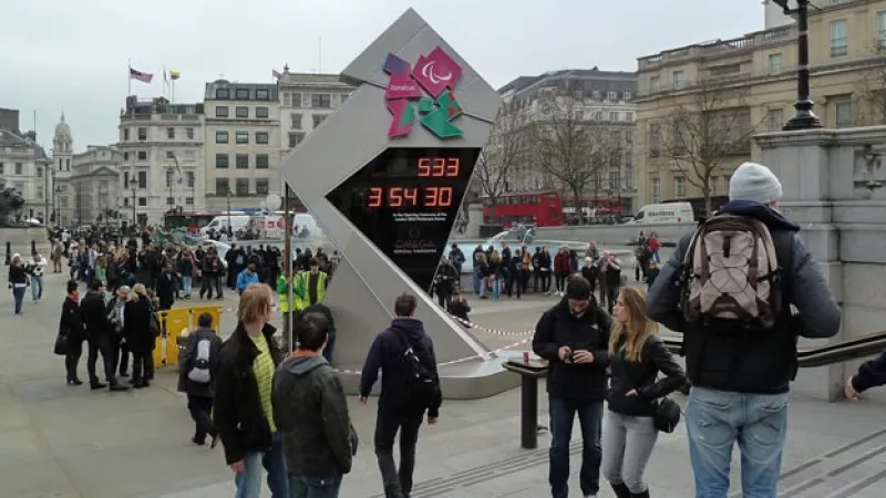 El reloj de la cuenta regresiva para Londres 2012 se descompone