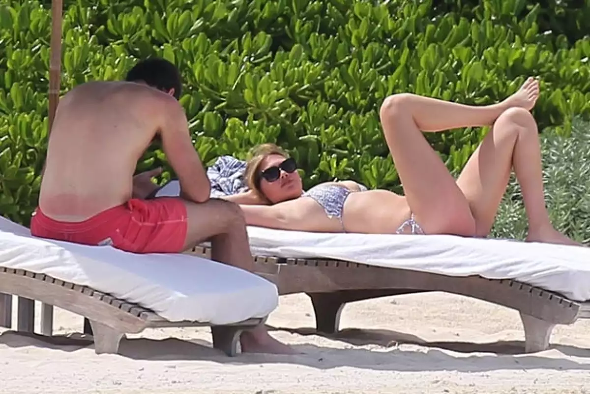 Kate aprovechó el sol mexicano para broncearse.