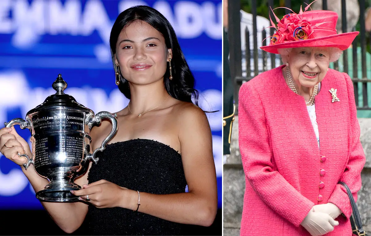Reina Isabel II felicita a Emma Raducanu