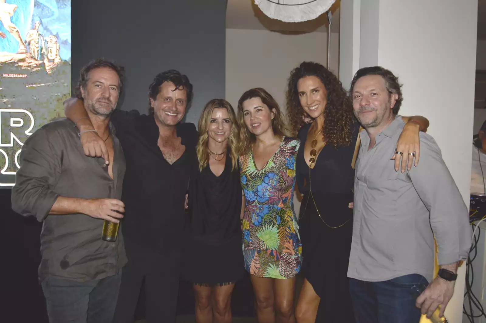 Javier Braun con Goeffrey y Jimena Fernández, Lucero Lebrija, Carla Aparicio y Marco Milanesi