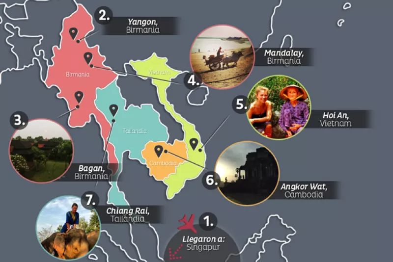 La guapa rubia se ha encargado de mantenernos al tanto de los lugares que ha visitado después de su boda con Emiliano Salinas. Estos han sido los momentos clave de su inolvidable viaje.