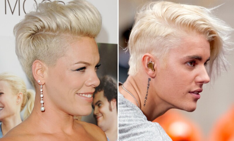 Pink es otra de las cebels cuyo cabello ha marcado su estilo punk e irreverente.