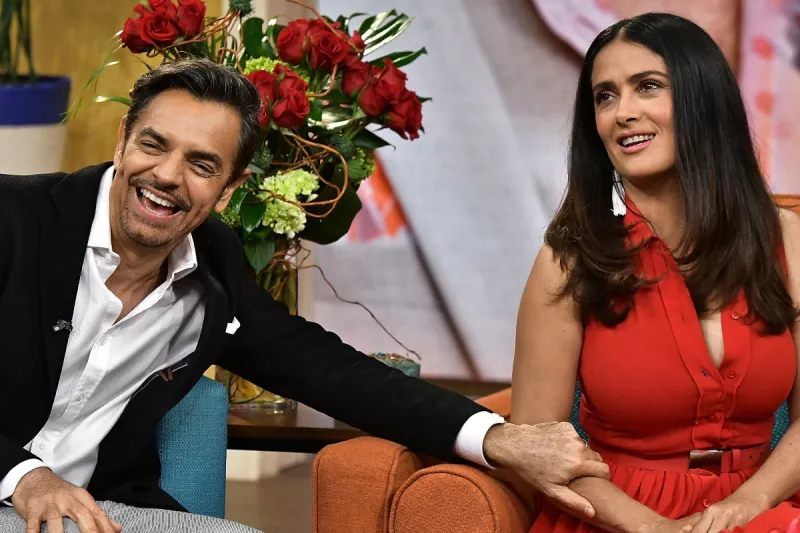 Eugenio Derbez y Salma Hayek