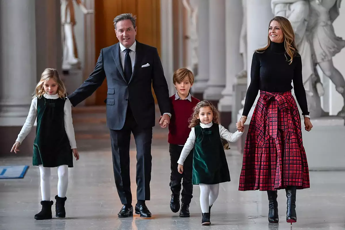 Swedish royal family receive Christmas trees, Stockholm, Sweden - 20 Dec 2021