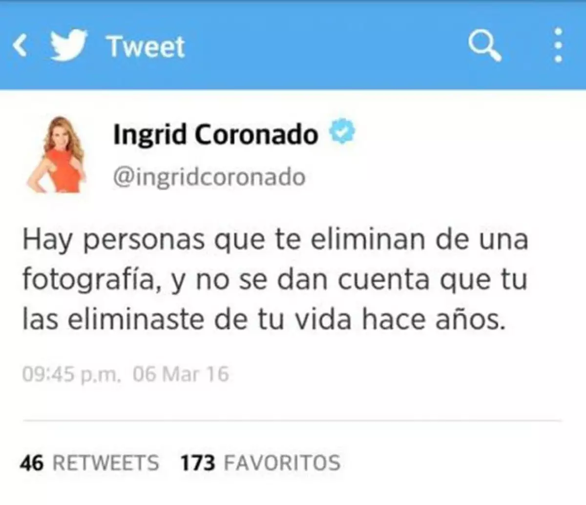Sin embargo, Ingrid no se quedó callada y esto fue lo que respondió.