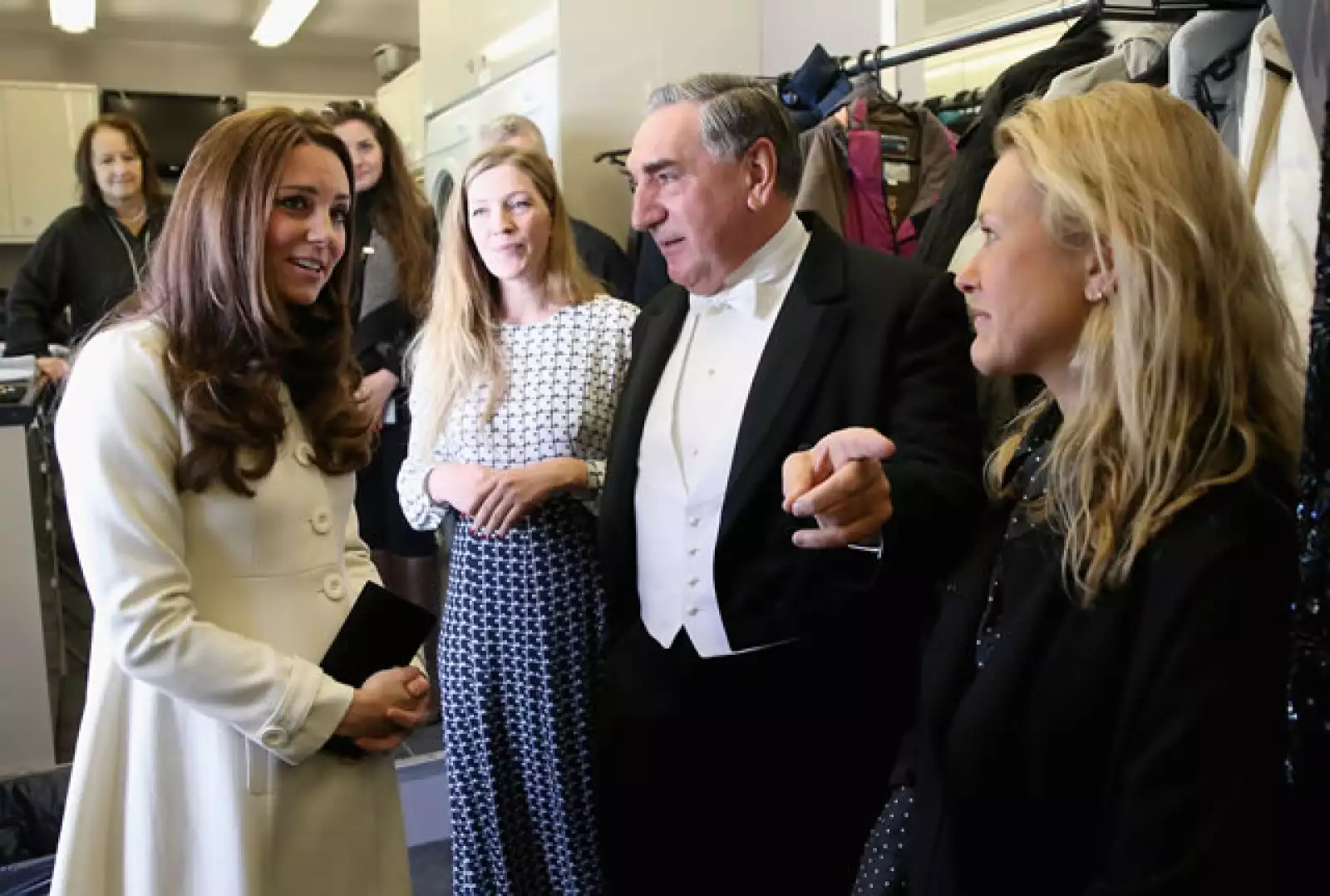 Kate bromeó con el actor Jim Carter, quien interpreta al mayordomo Carson.