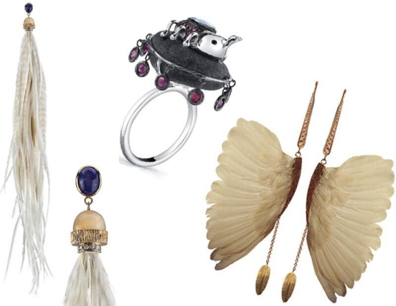 Los colores azul cobalto, verde, vino, blanco y dorado en los accesorios harán resaltar los outfits en esta temporada, como los que propone la diseñadora mexicana.