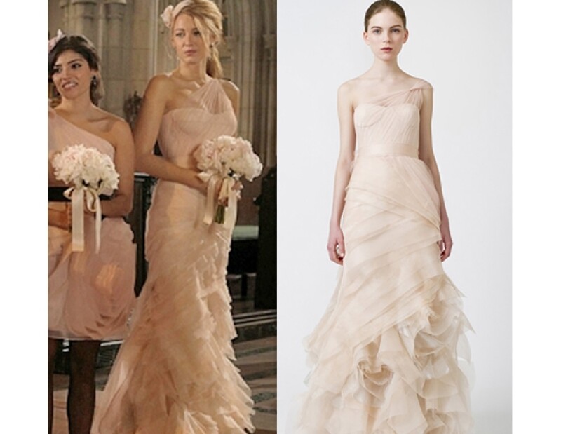 El vestido de la actriz Blake Lively corresponde a la colección Primavera-Verano 2011.