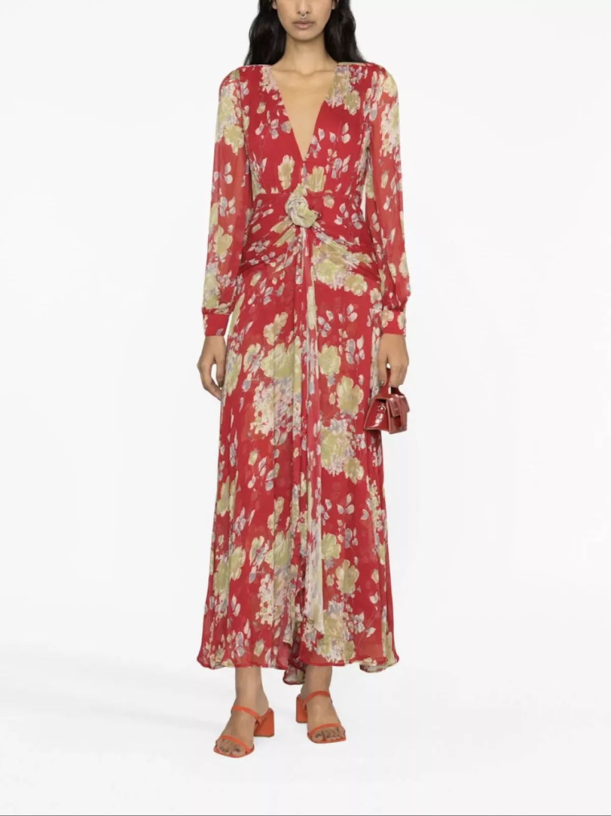 Vestido boho de rixo.