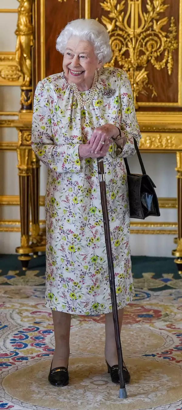 Queen Elizabeth II views artefacts from British craftwork company Halcyon Days to commemorate the company's 70th anniversary, Windsor Castle, Berkshire, UK - 23 Mar 2022