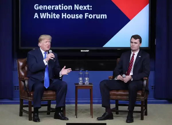 Donald Trump y Charlie Kirk