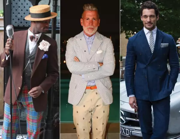 Dandy Wellington, Nick Wooster y David Gandy, tres tipos muy distintos de dandies modernos.