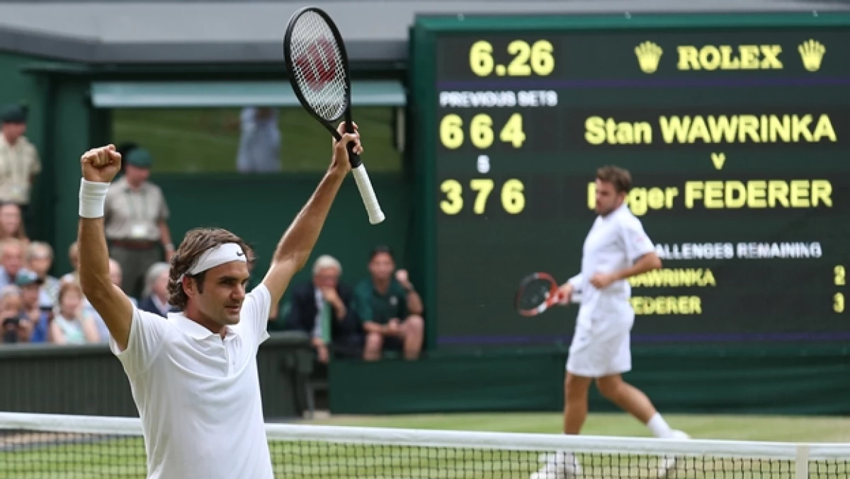 Roger Federer cuartos de final Wimbledon 2014 Wawirinka