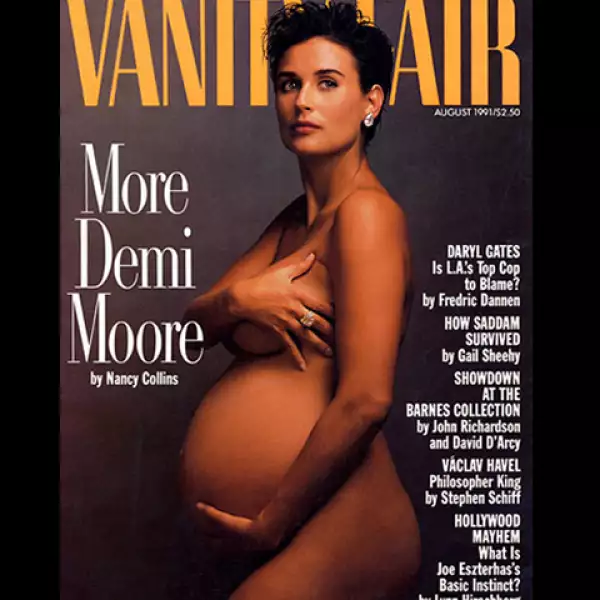 La portada de Vanity Fair con Demi Moore fue muy famosa y comentada.