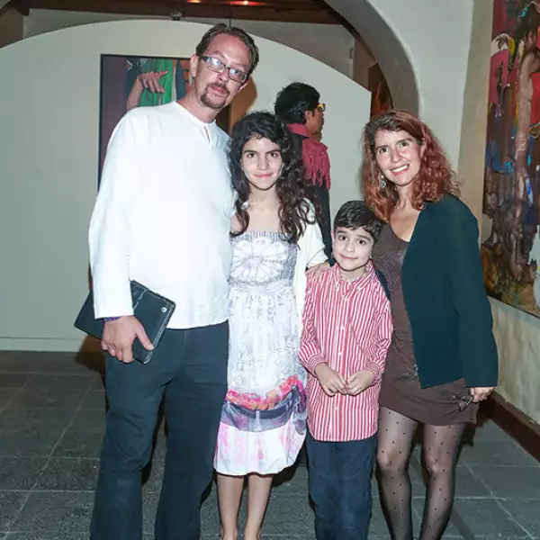 Miguel Galarza, Inés Martínez, Rafael Martínez y Teresa Tello