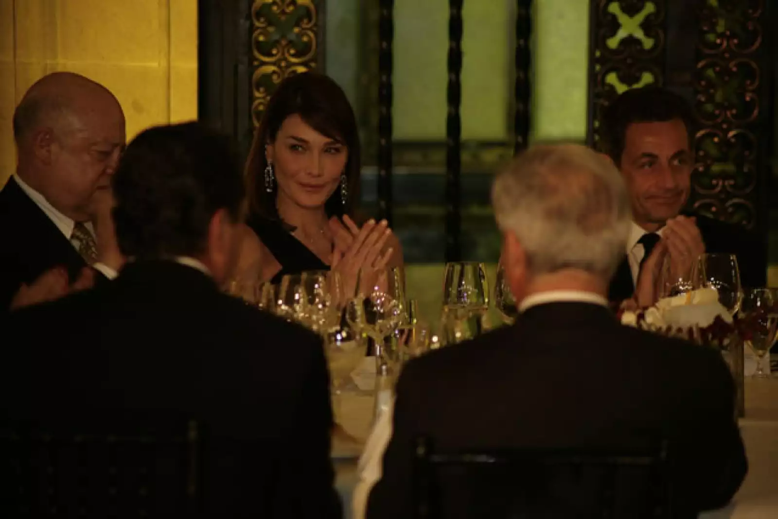 Cena Sarkozy en Palacio Nacional