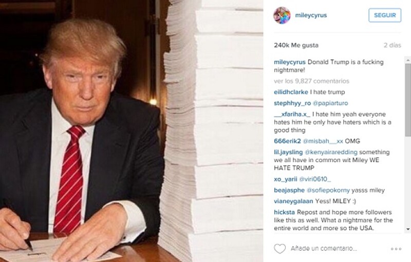 Donald Trump es una jodi** pesadilla (traducido literlamente).