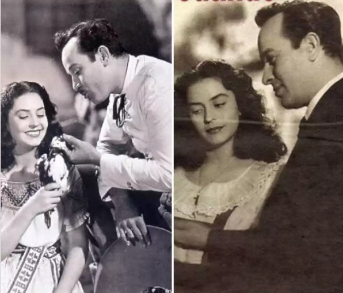 Silvia Derbez con Pedro Infante