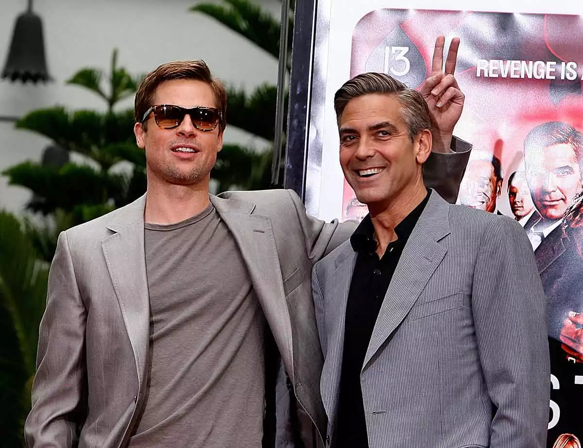 Brad Pitt y George Clooney