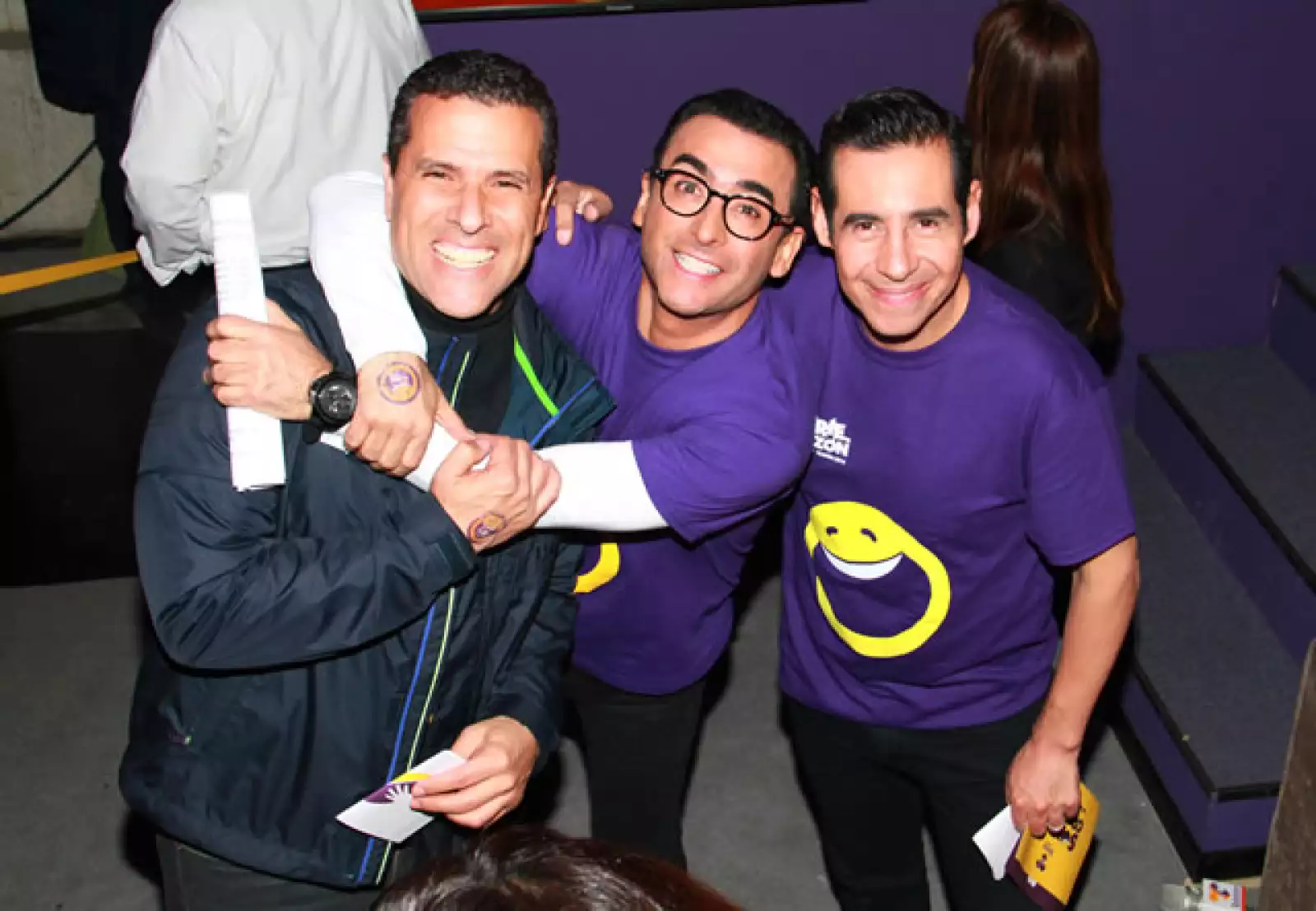 Marco Antonio Regil, Adal Ramones y Yordi Rosado.