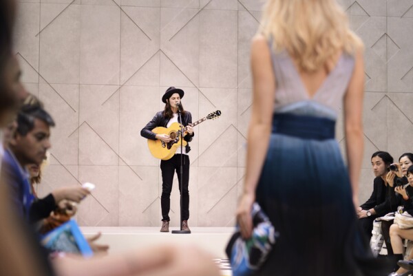 James Bay performing live at the Burberry Prorsum Womenswear Spring Summer 2015 Show