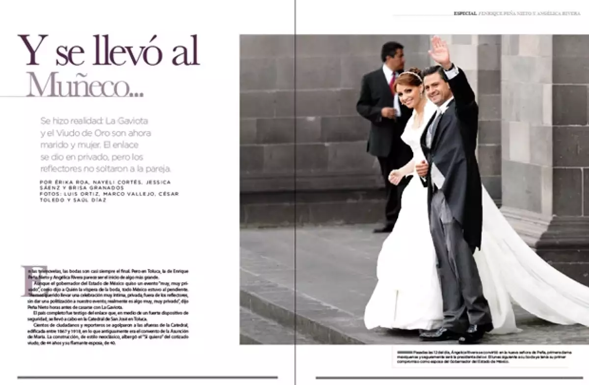La revista Quién preparó una publicación dedicada sólo a la pareja del año: Angélica Rivera y Enrique Peña Nieto. Conoce todos los detalles previos al enlace, así como los pormenores del evento.