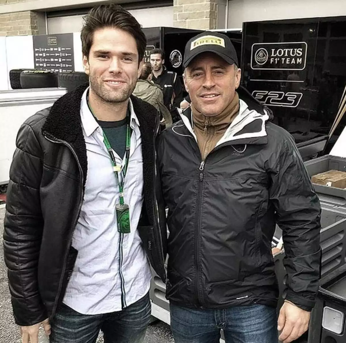 Chuy Bracamontes también aprovechó la oportunidad para posar con el famoso actor de Friends.