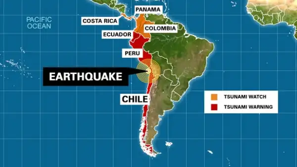 Este martes por la noche un sismo afectó la zona norte del país, ocasionando diversos daños e incluso alerta de Tsunami en este y otros países.
