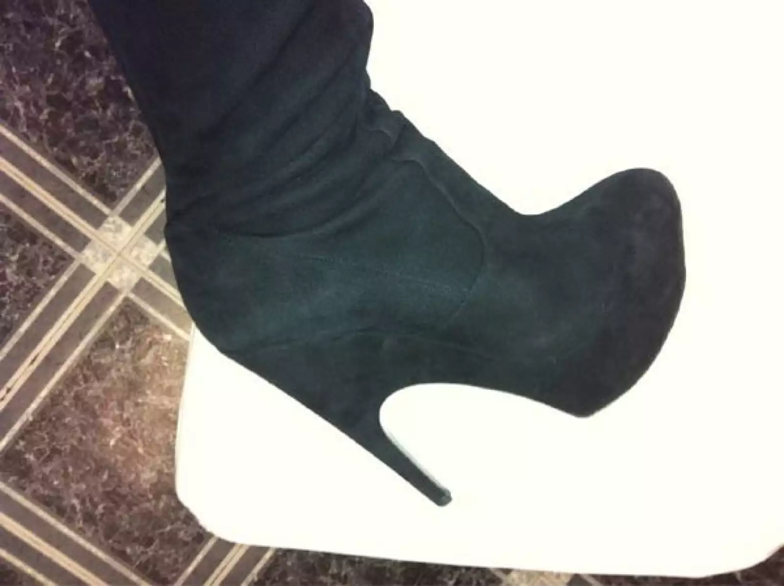 Unas botas altas para salir a cenar.