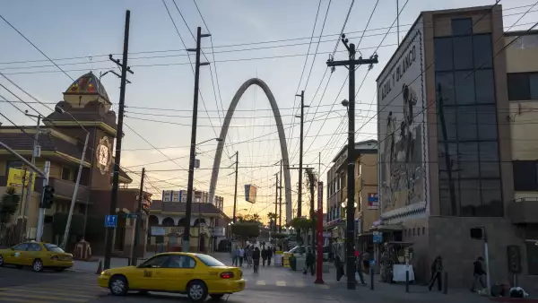 Tijuana Arch on Avenida Revolución in Tijuana, Mexico