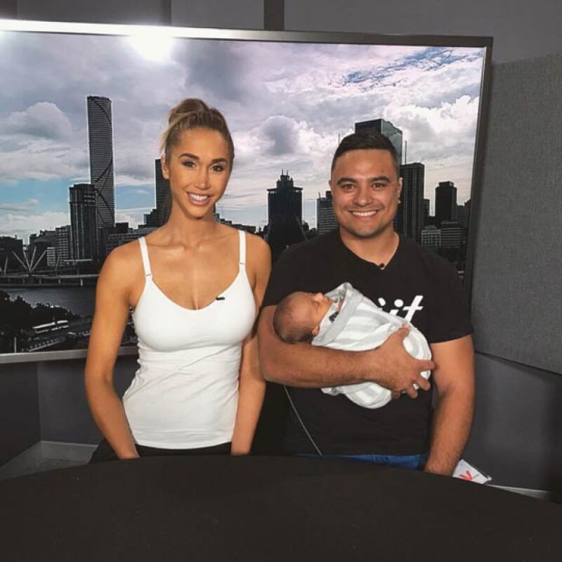 Chontel y Sam Duncan le dieron la bienvenida a su primer hijo hace cuatro semanas.