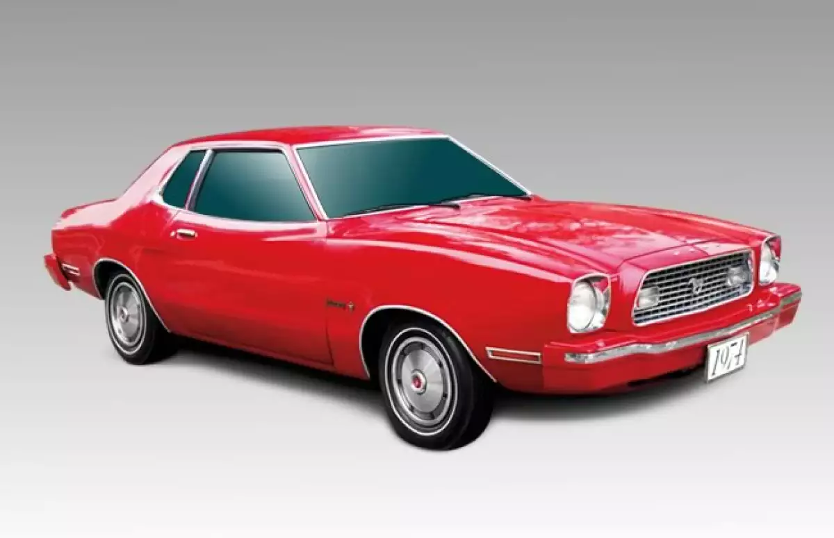 Modelo 1974 Mustang II. Es un coche 19 cent�metros m�s corto que el 1973