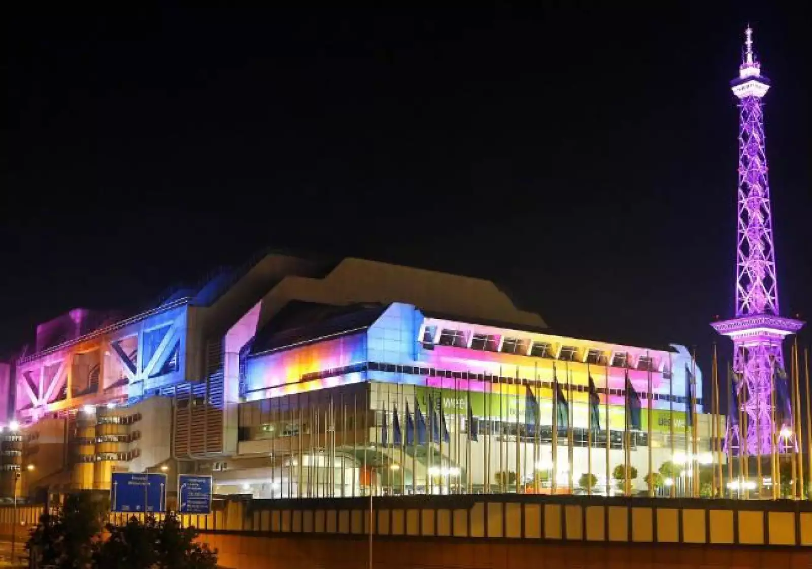 Edificio iluminado de Berl�n