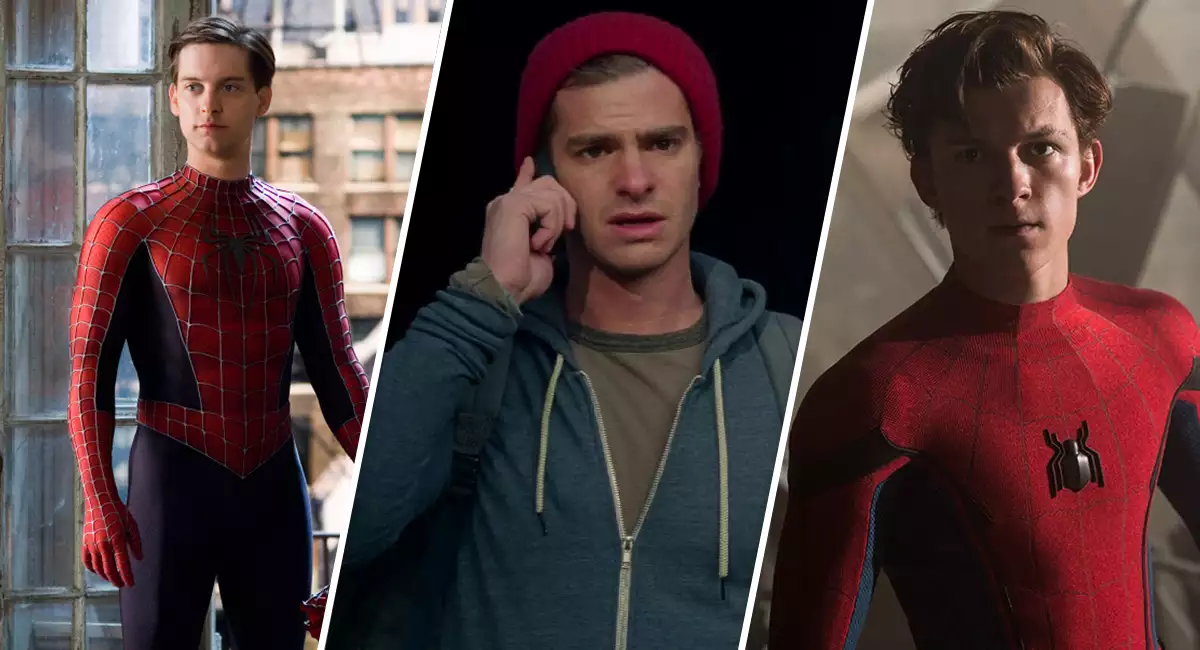 Spider-Man y sus tres actores.