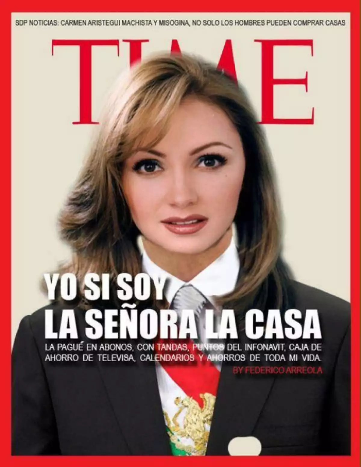 Este meme hace alusión a las declaraciones que diera Peña Nieto en el pasado al mencionar "yo no soy la señora de la casa".